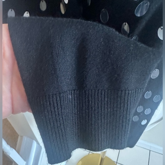 Sequin Black Cardigan - Medium - Picture 5 of 7